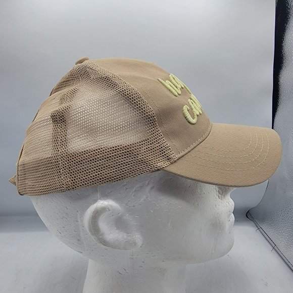 C.C Happy Camper Womens Ponycap Adjustable Hat Cap Comfort Breathable Casual - Picture 4 of 9
